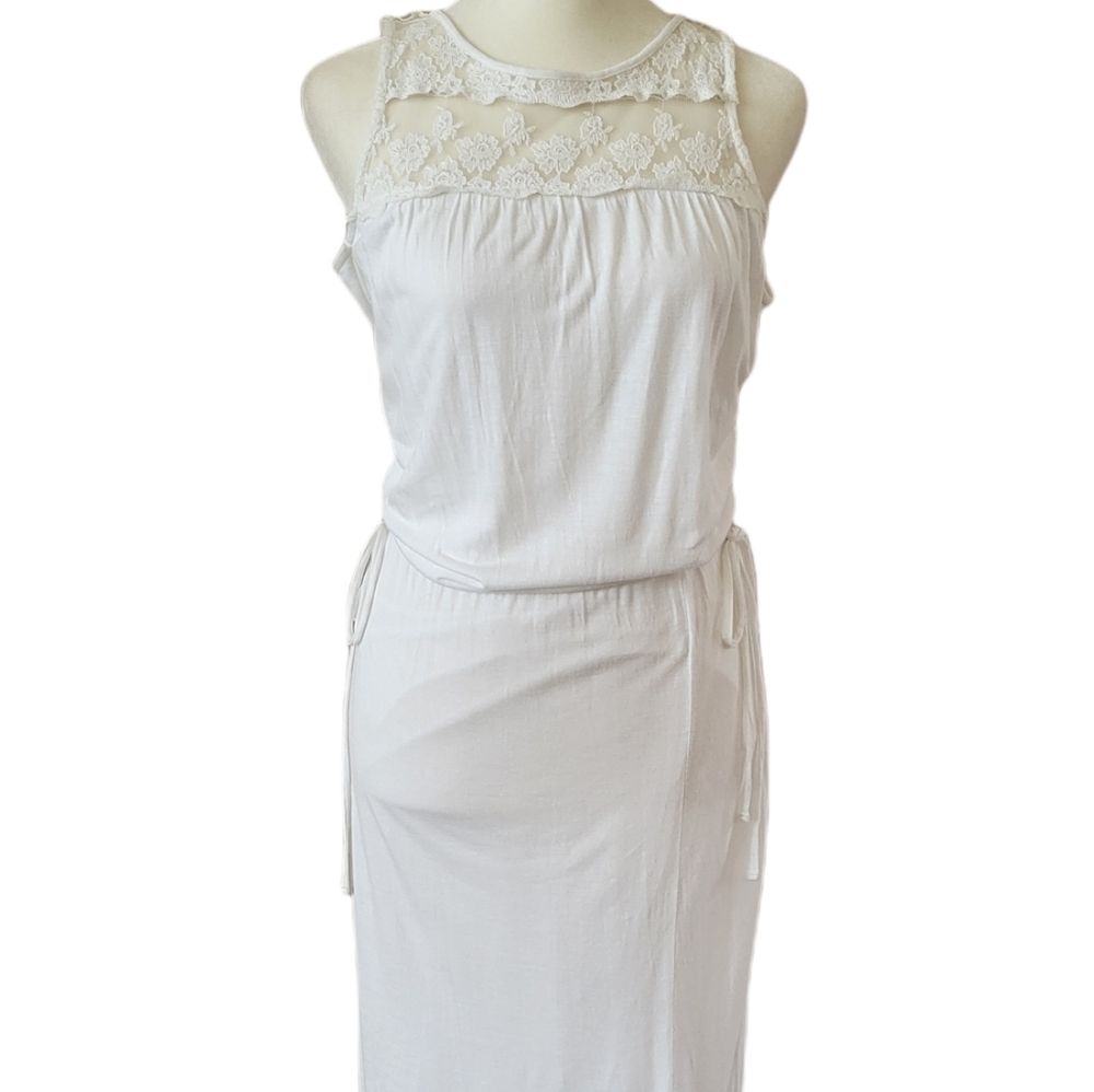 Cynthia Rowley | Women's White Maxi Dress FLAWED | Size XS